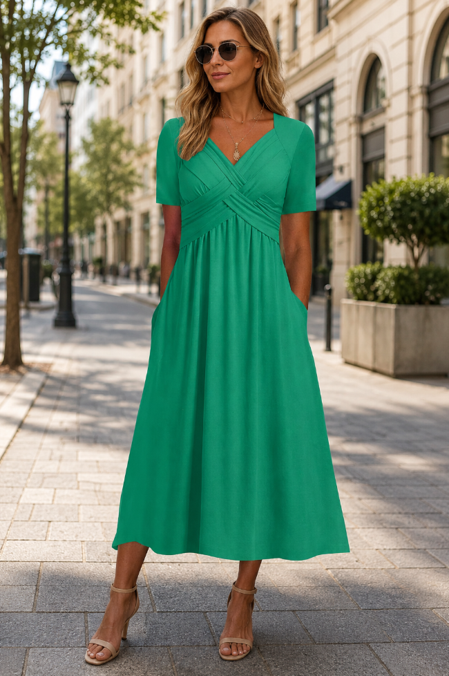 Helena | Elegantes A-Linien Midikleid