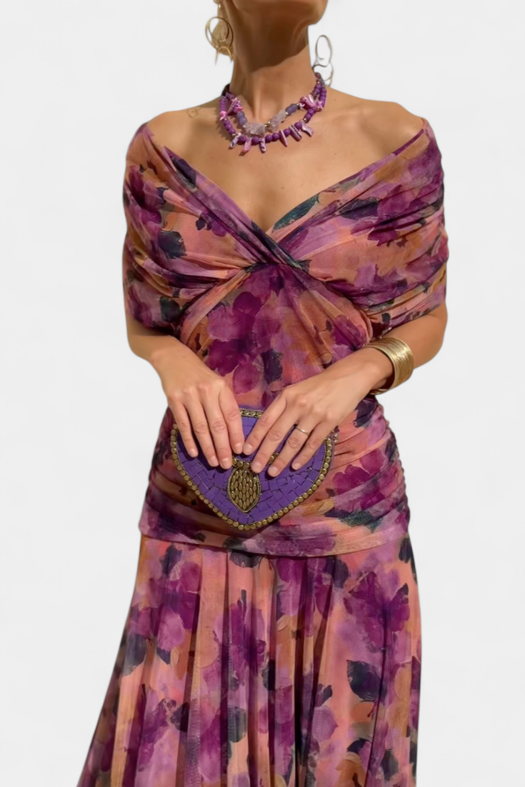 Tamsyn - Florales Maxikleid mit weicher Haptik