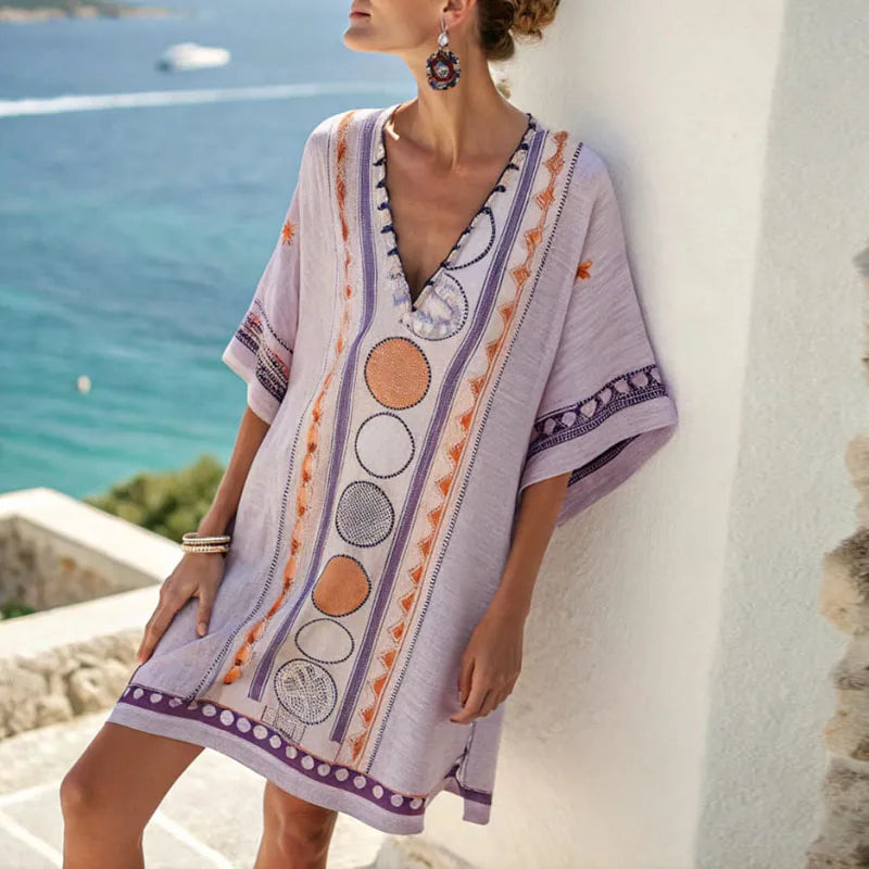 Paula | Damen Elegantes Bequemes Strandkleid – Strandkleid Müheloses Look 2026