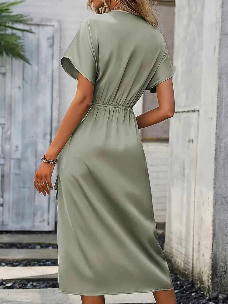 Anna | Maxikleid Damen lang geschnitten mit femininer Note