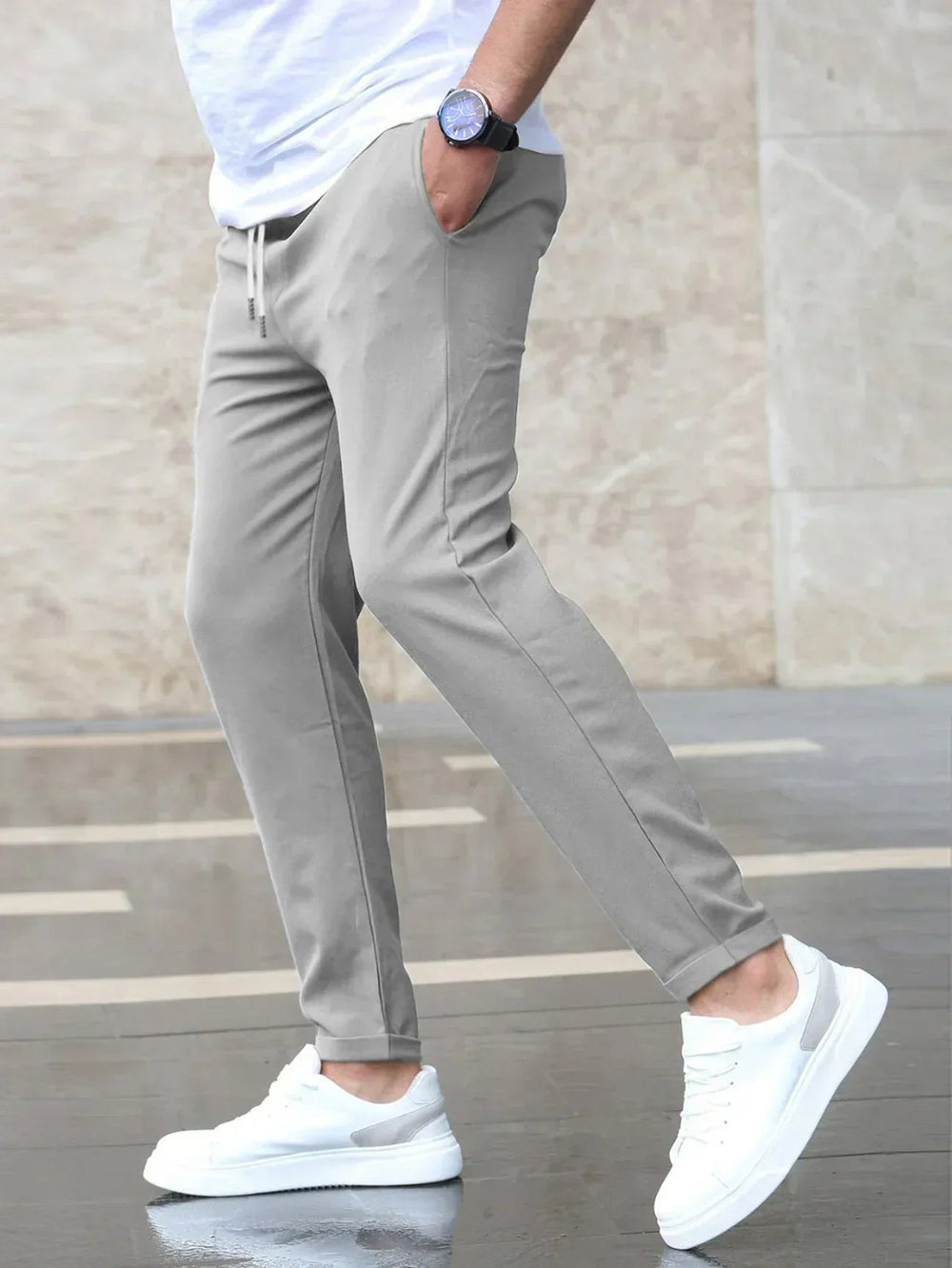 Slim Fit Hose Herren | Tunnelzug & Entspannter Sitz