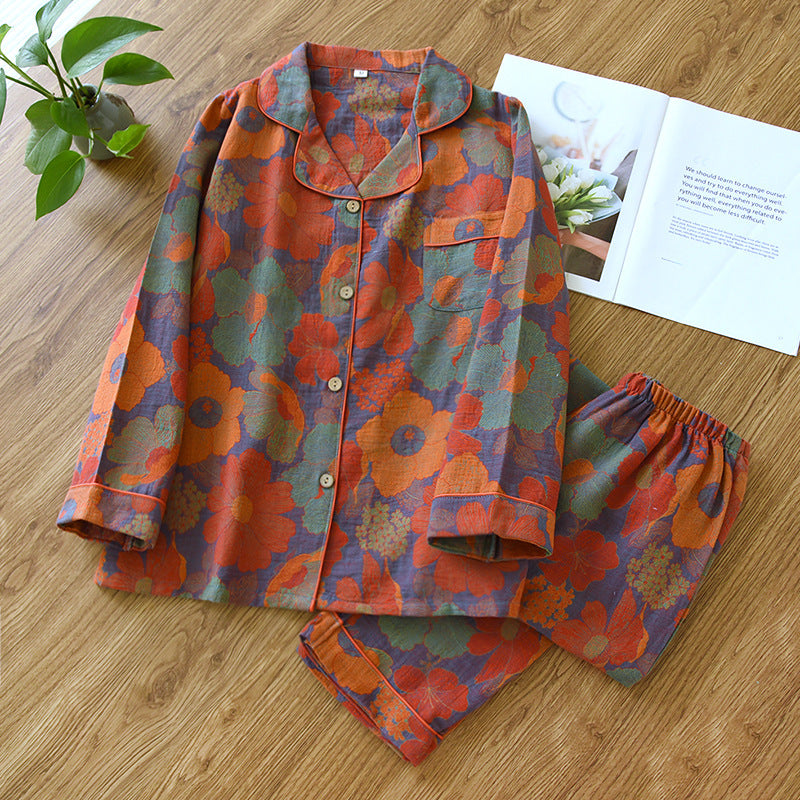 Sommer Pyjama Damen | Blumenprint & Leicht