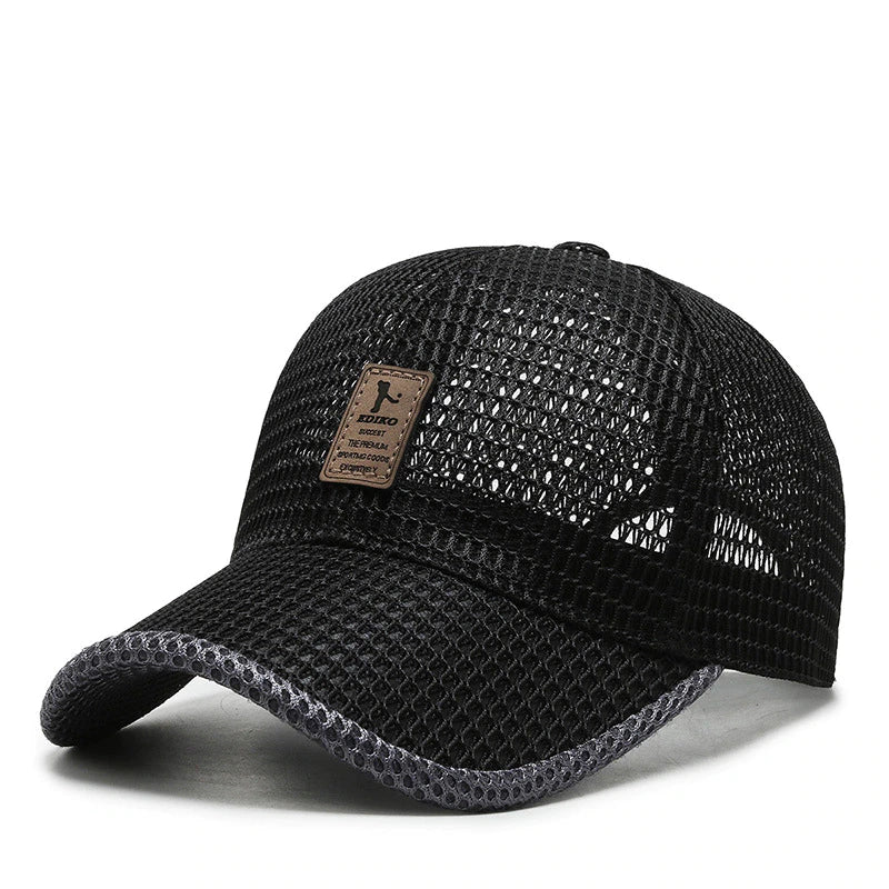Sommerhut Herren | Atmungsaktive Mesh-Cap & Verstellbarer Trucker-Stil