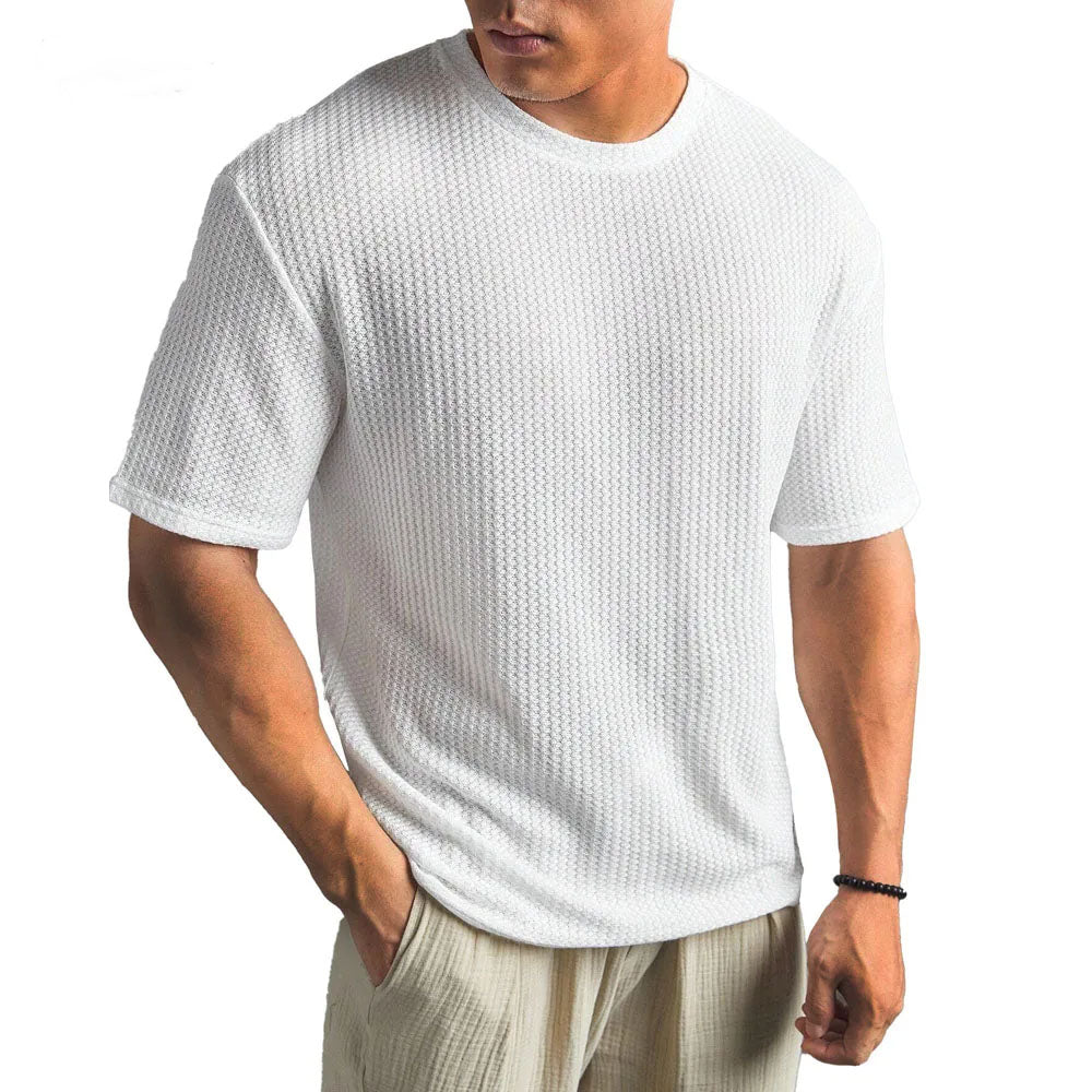 T-Shirt Herren | Struktur-Optik & Atmungsaktiver Komfort
