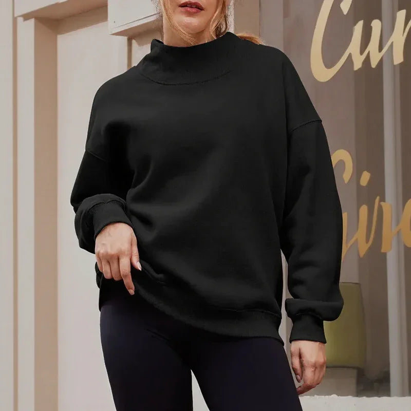 SoftLayer - Sweatshirt aus Hochwertigem, Dickem Strick mit Modernem Stehkragen!