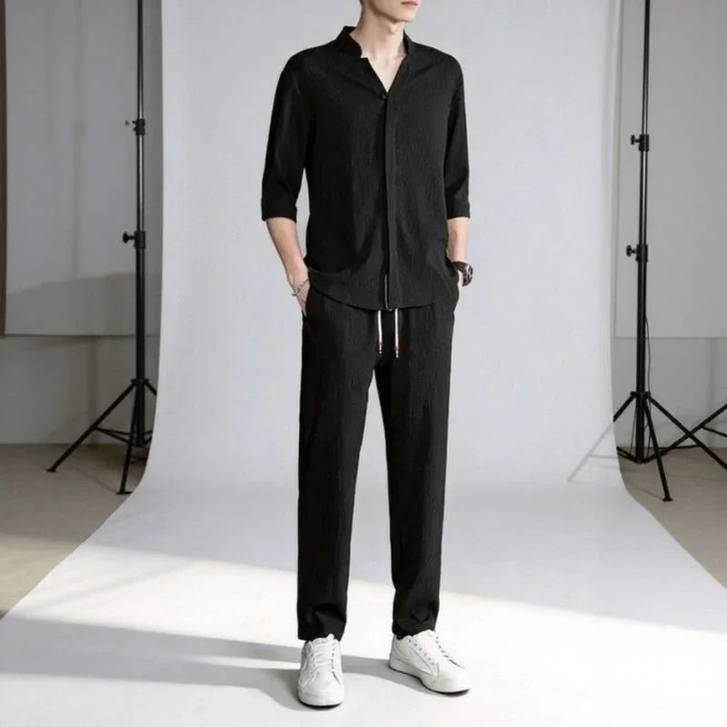 Jonas™ Set mit 3/4-Arm-Hemd und Hose mit Eingrifftaschen