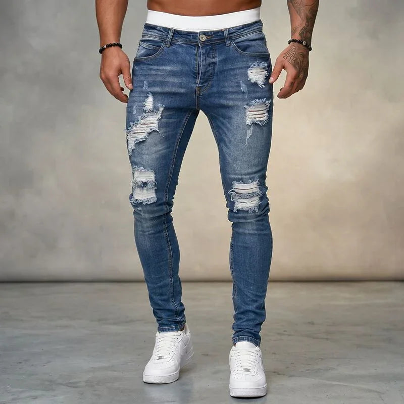 Axel™ Jeans aus Premium-Denim mit Used-Waschung