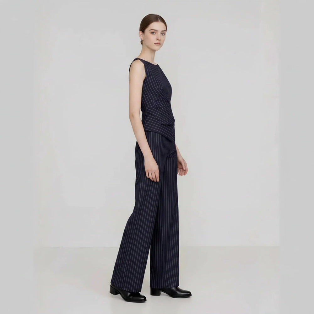 Bellamour™ Tailoring-Set Mit Asymmetrischem Oberteil und Weiter Hose