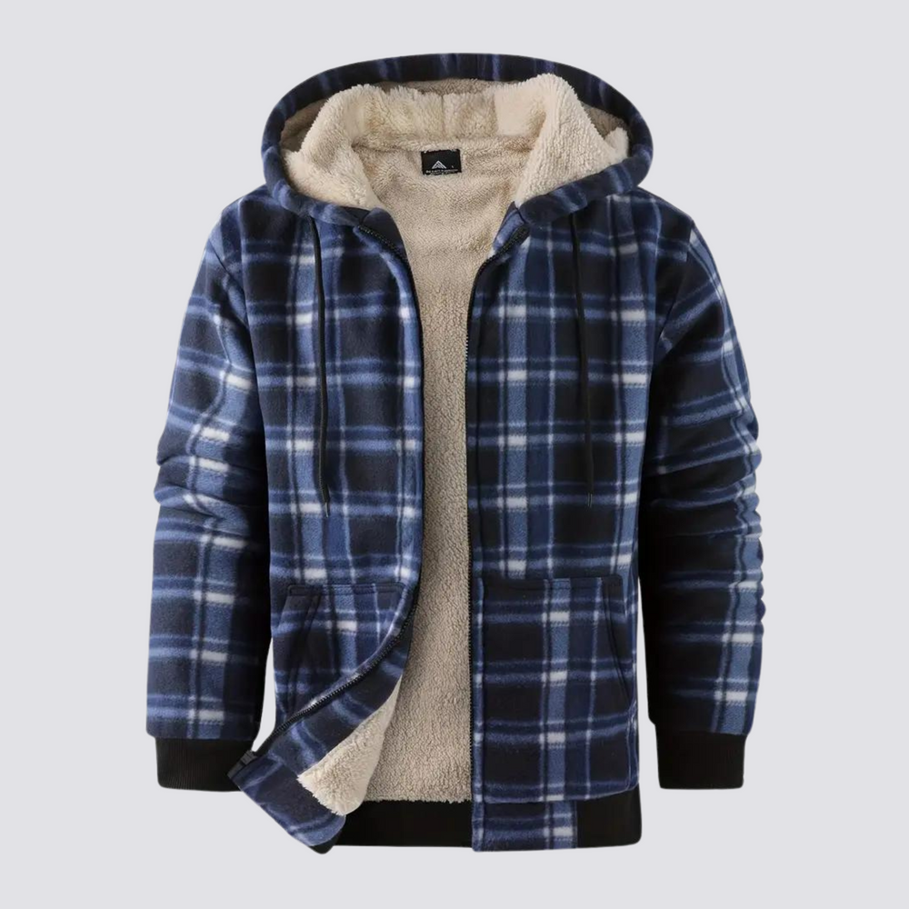 Übergangsjacke Herren | Karo-Design & Wärmender Komfort
