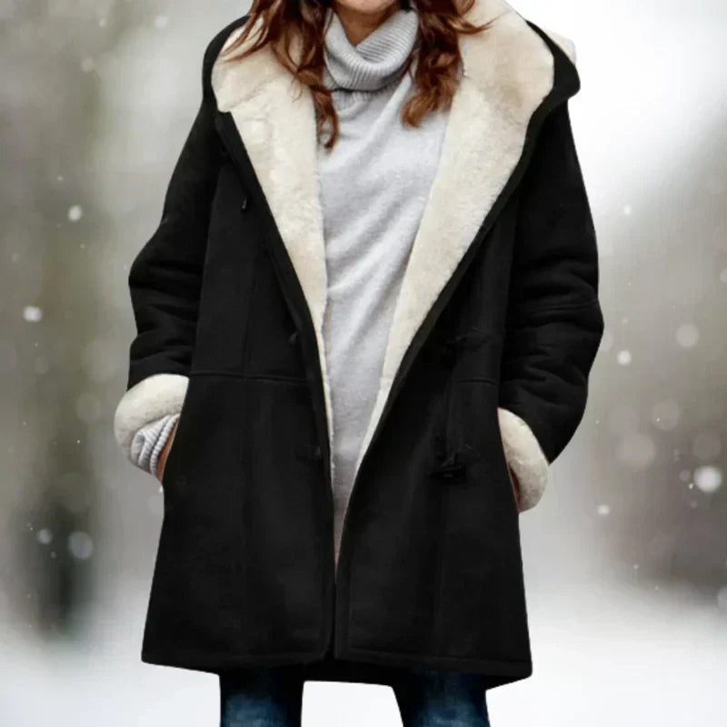 Adelaida | Warmer und Stilvoller Fleece Mantel