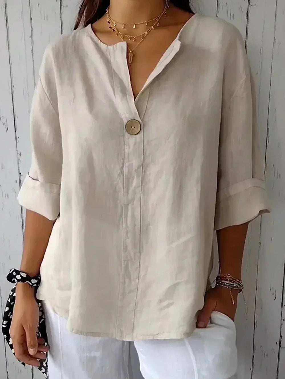 V Ausschnitt Bluse Damen | Lässig & Elegant