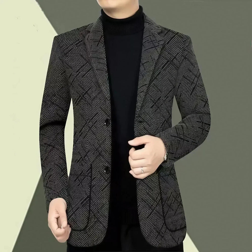Salzburg™ Blazer mit Strukturierter Webung und Geometrischer Musterung