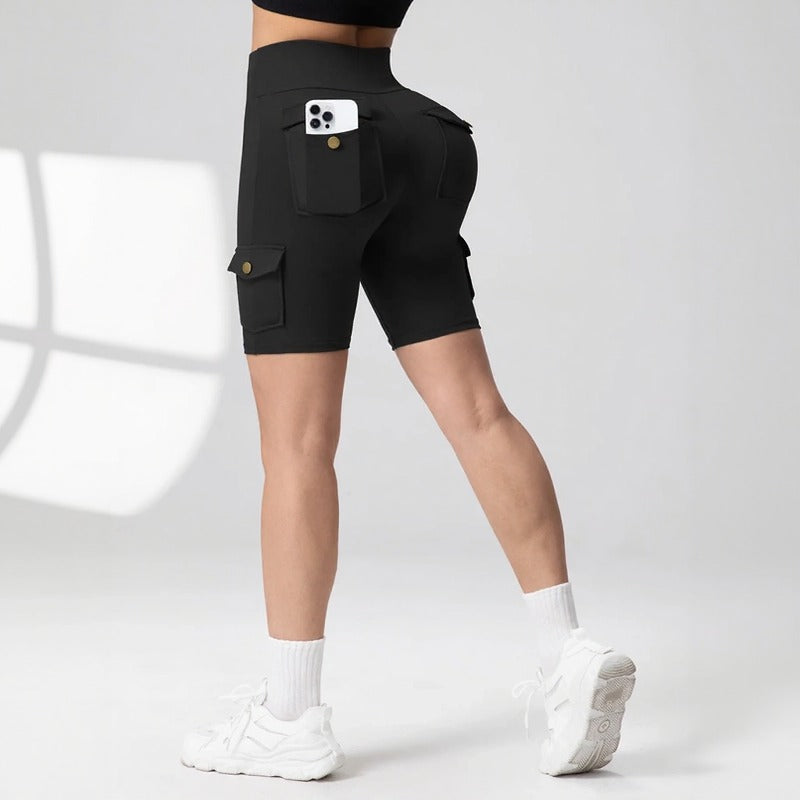 Auren Fit™ Cargo-Shorts Mit Push-Up-Effekt