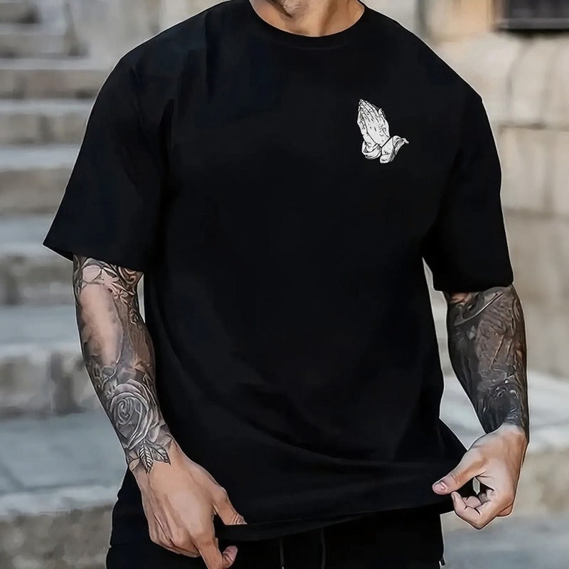 Caleb™ Oversized-T-Shirt mit Auffälligem Print