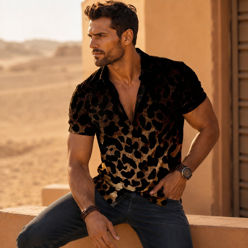 Leo™ Hemd mit Animal-Print im Farbverlauf