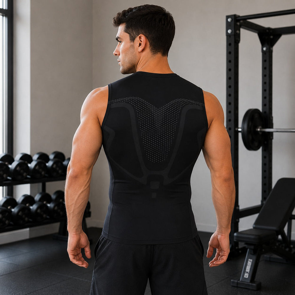 Spartan™ Formendes Tanktop mit atmungsaktiven Strickzonen und körpernahem Schnitt