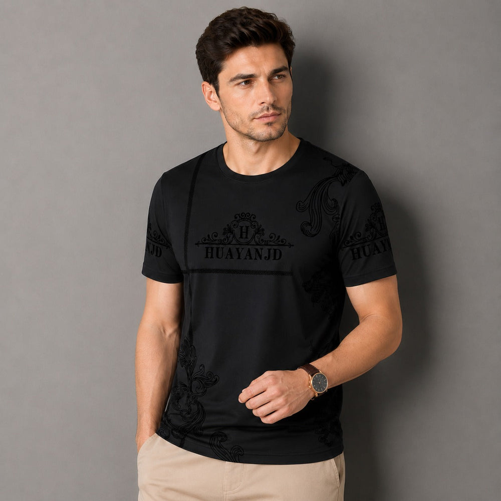 Vittore™ Baumwoll-T-Shirt mit modernem Print / Für einen modernen Look zu jedem Anlass
