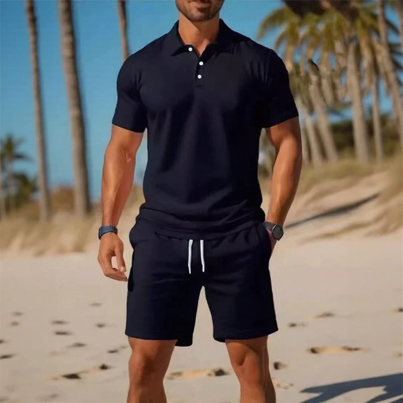 Matteo™ Set Mit Poloshirt Und Shorts Mit Verstellbarem Bund