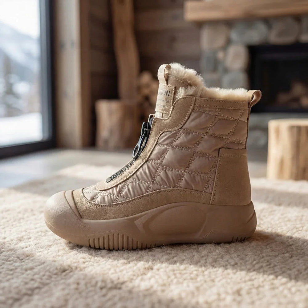 Winterbewegung™ - Stiefel mit Frontreißverschluss und Premium-Thermofutter