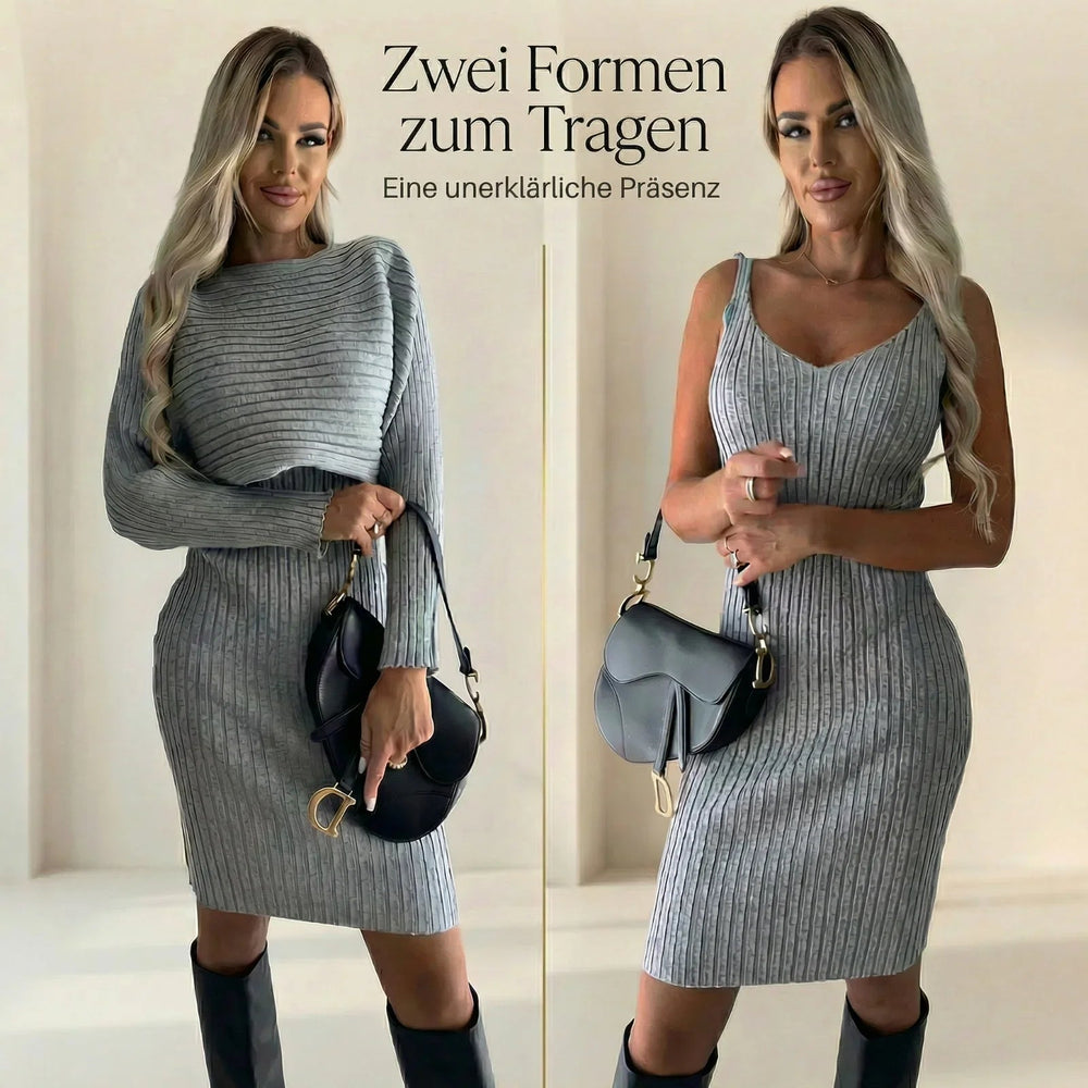 Virginia Royale™ Set aus hochwertigem Strick mit eleganter 2-in-1-Überlagerung