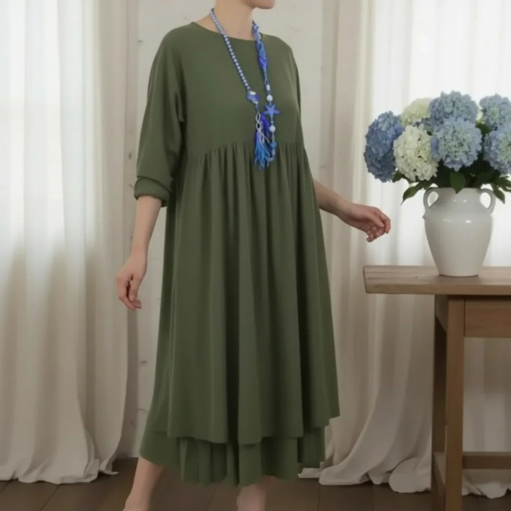 Delmara™ Kleid mit Lockerer Passform und Minimalistischem Stil