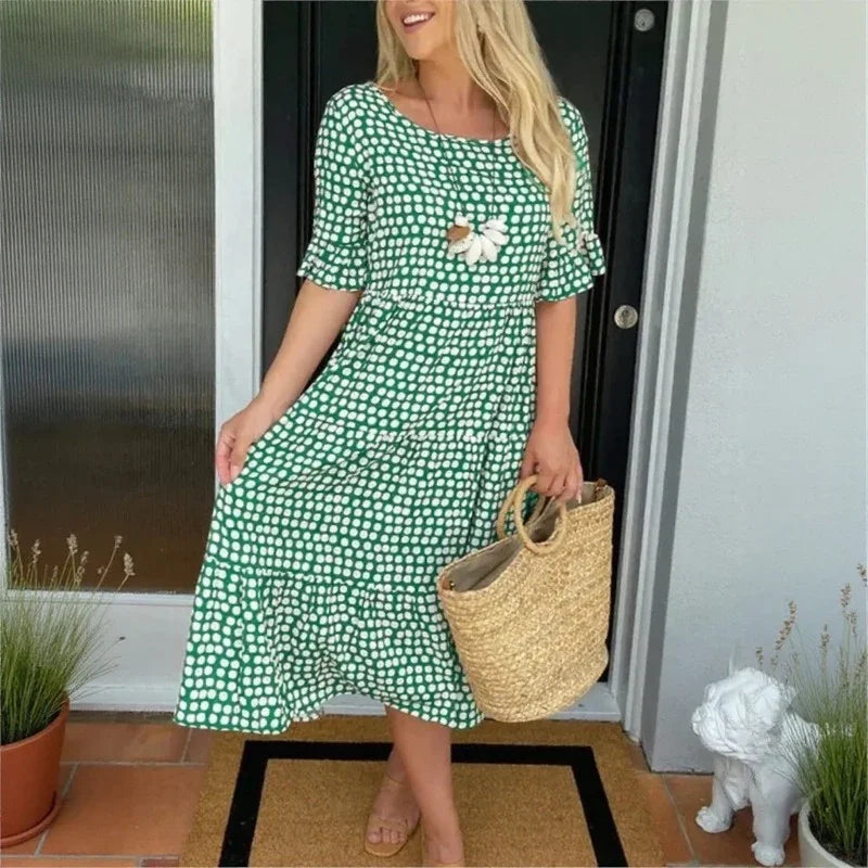 Eloria™ Kleid mit Lockerem Fall und Zeitloser Eleganz
