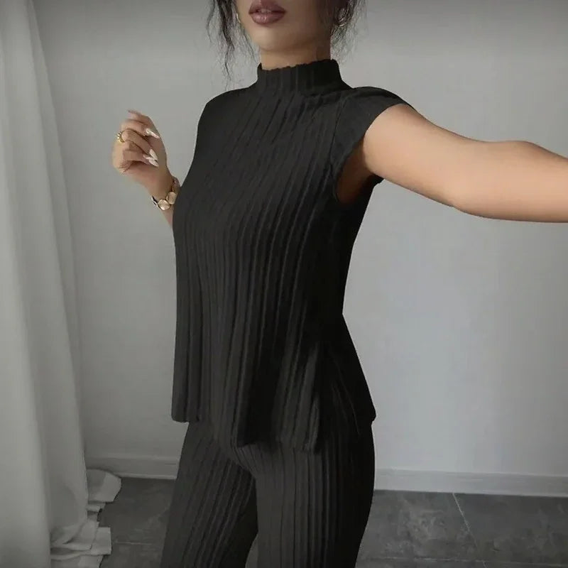 Selmira™ Geripptes Set mit Minimalistischer Eleganz