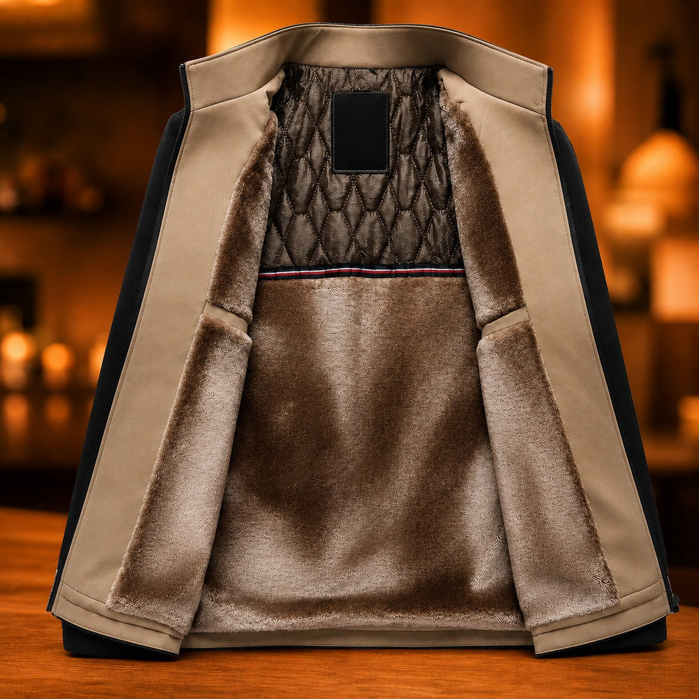 Harrington™ Jacke mit Samtweichem Innenfutter und Hohem Kragen