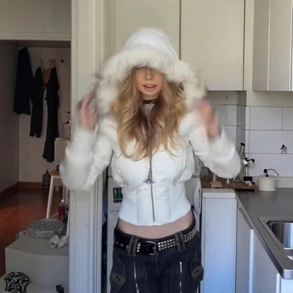 Winterjacke Damen | Abnehmbare Kapuze & Kompakter Stepp-Look