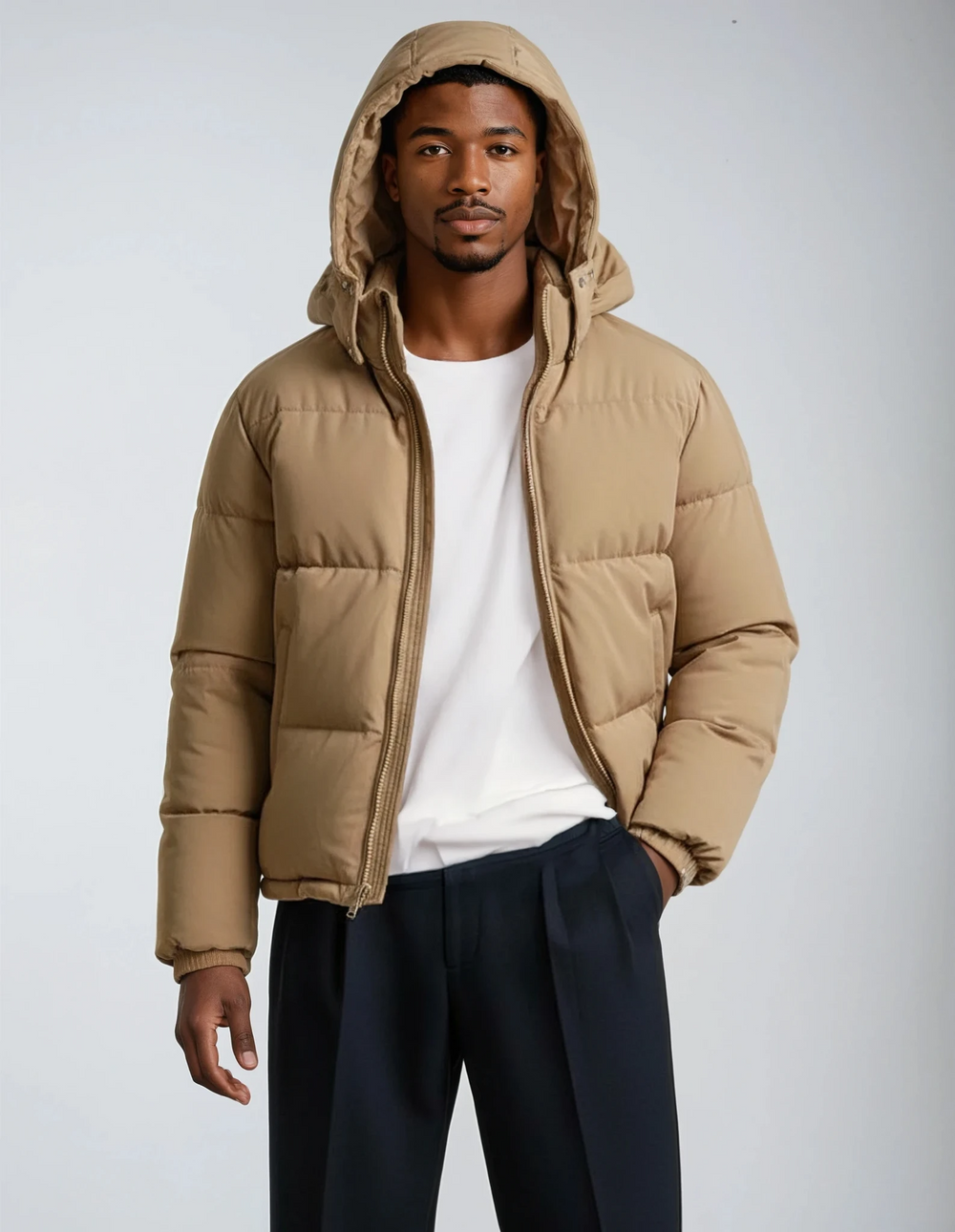 Winterjacke Herren | Steppjacke Herren | Integrierte Kapuze & elastische Abschlüsse