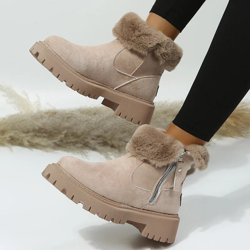 Winterstiefel Damen mit Fellkragen