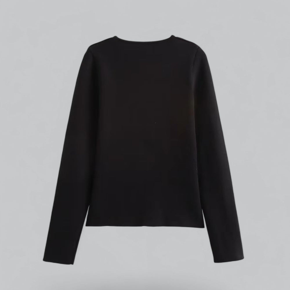 Annika | Damen Frühlings Minimalistischer Cardigan Mit Knöpfen
