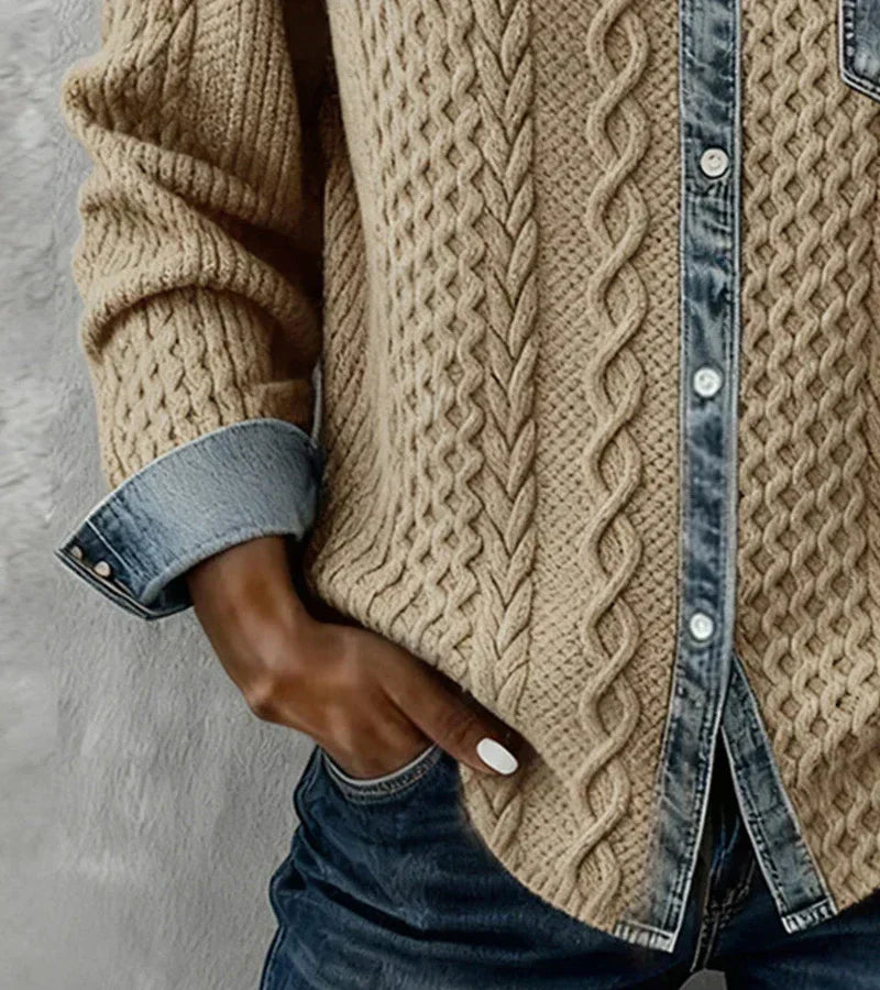 Tiralia - Strukturierter Strickpullover