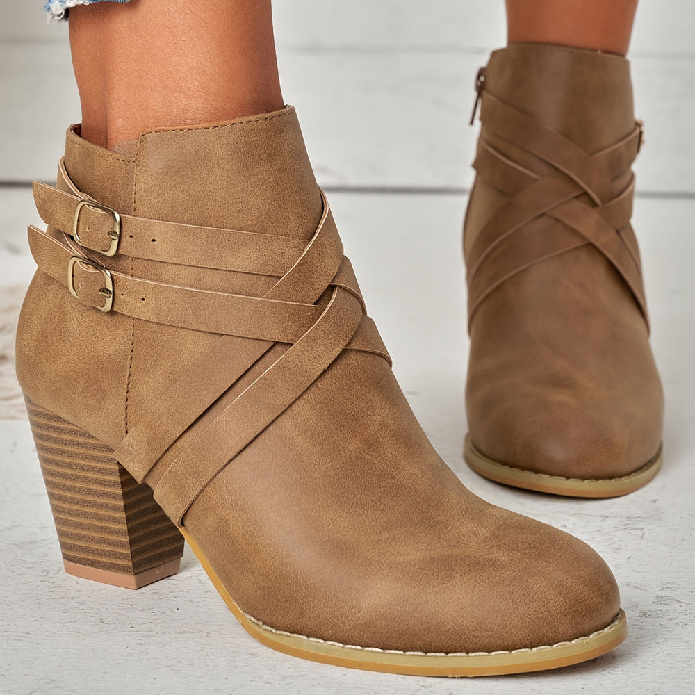 Elisa | Stilvolle Leder Boots Damen Trend