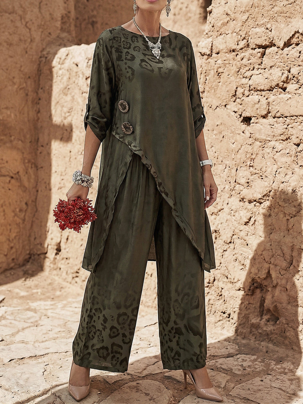 Gwynda - Soft-Touch-Set aus Oberteil und Hose