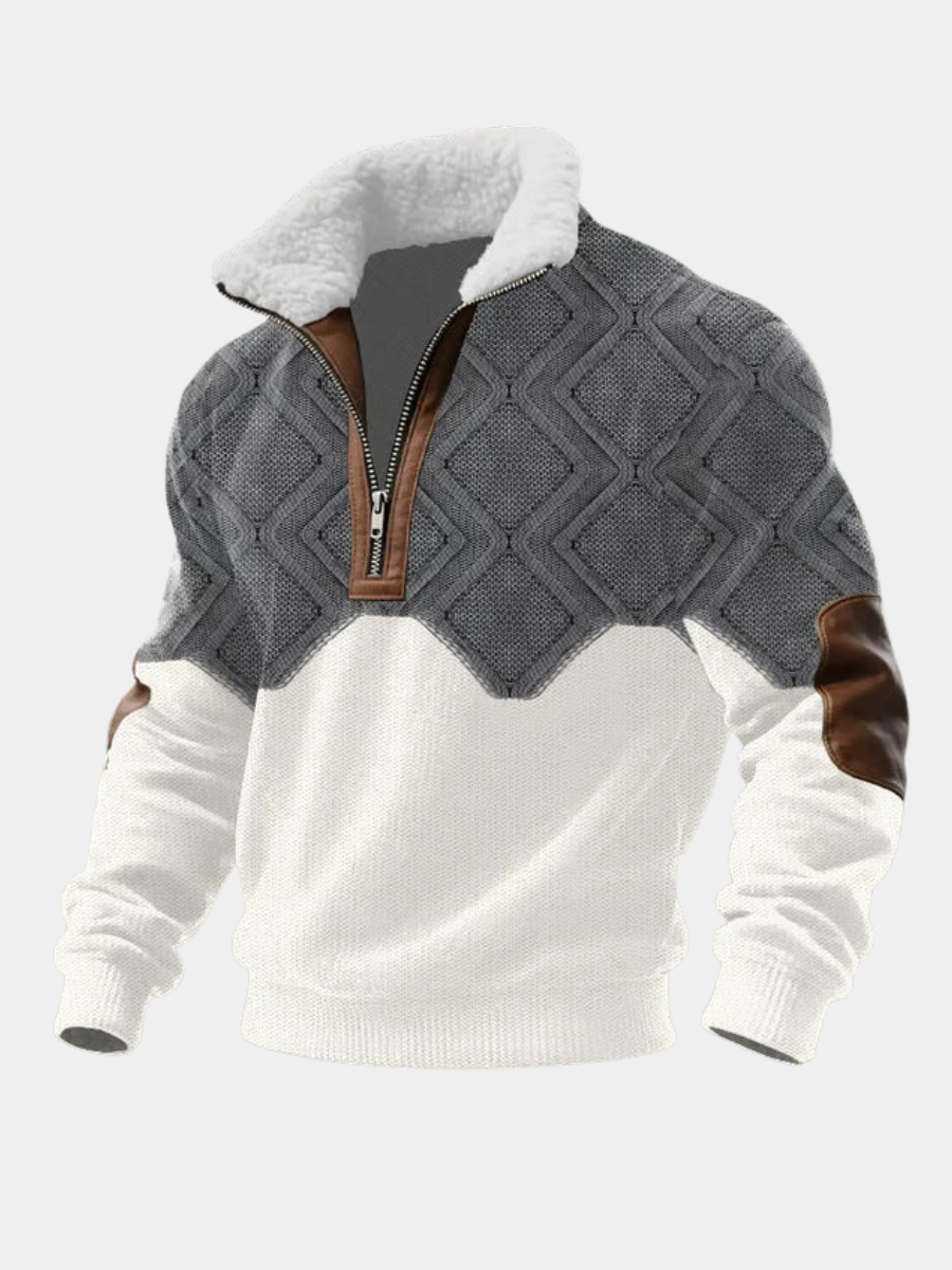 Tobias | ThermoSoft Fleecepullover mit Stehkragen