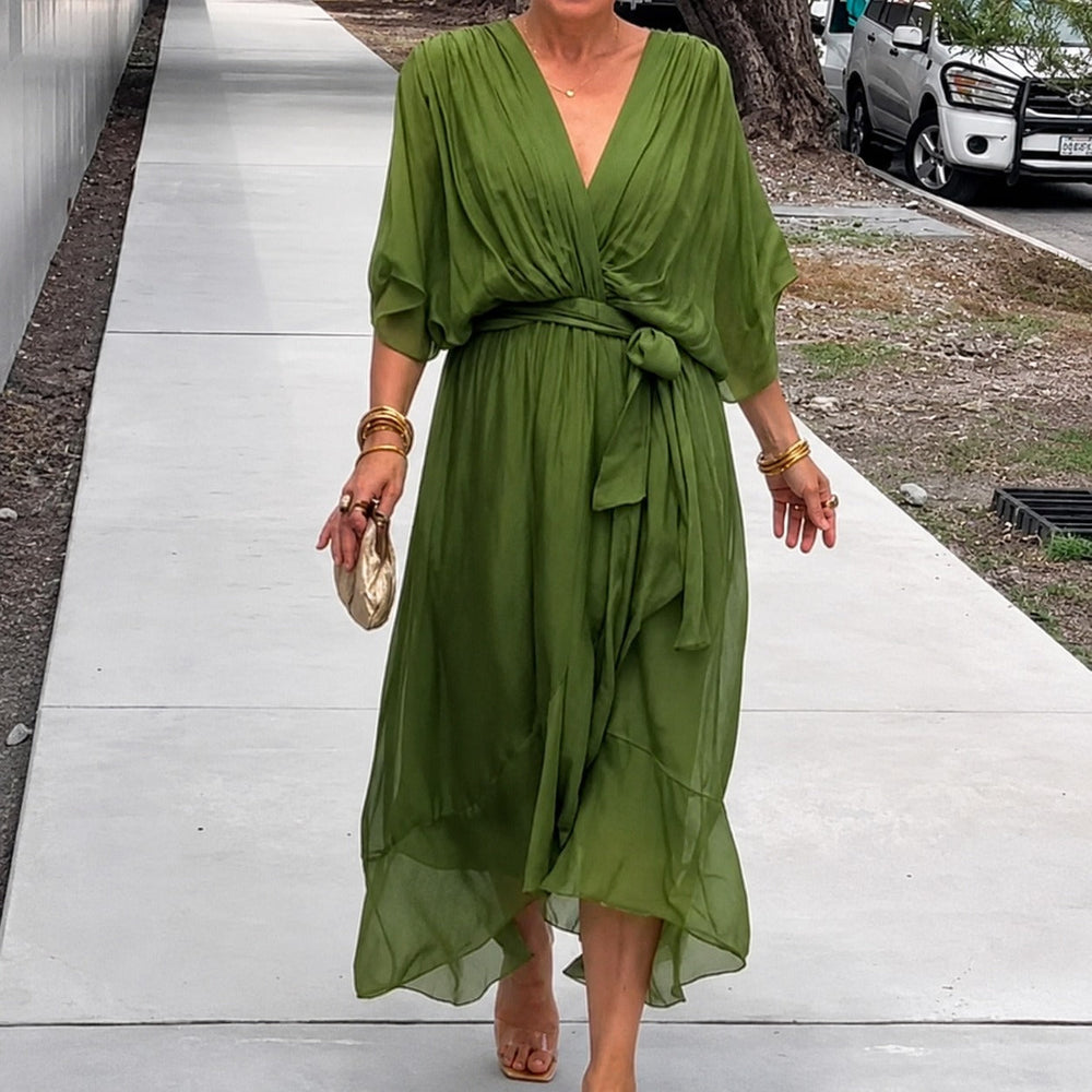 Loisa - Luftiges Kleid mit V-Ausschnitt