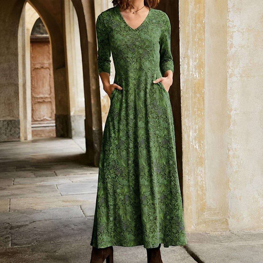 Sophie - Klassisches Damenkleid mit langen Ärmeln
