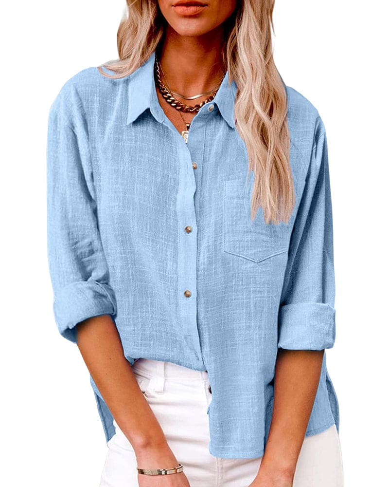 Annelis | Damen Hemdbluse Langarm mit Kragen