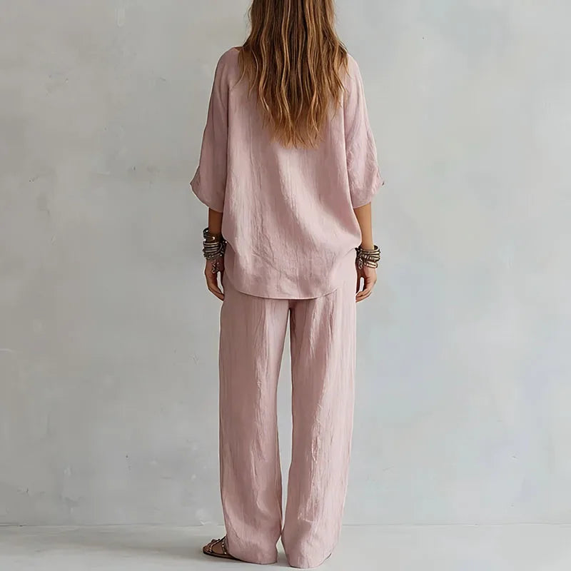 Annika | Damen Off Shoulder Zweiteiler Set