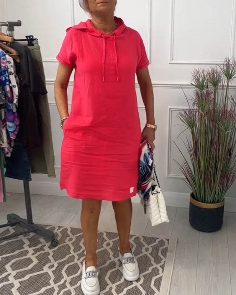 Mia | Freizeitkleid mit kurzem Arm und lässigem Schnitt