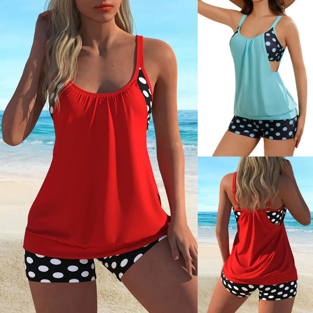 Celandine - Schnelltrocknendes Bikini-Set mit Retro-Polka-Dots