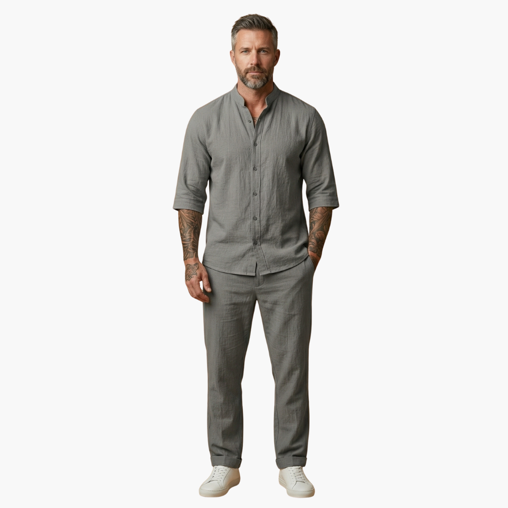 Benedikt | Herren Langarm Shirt Hose Set