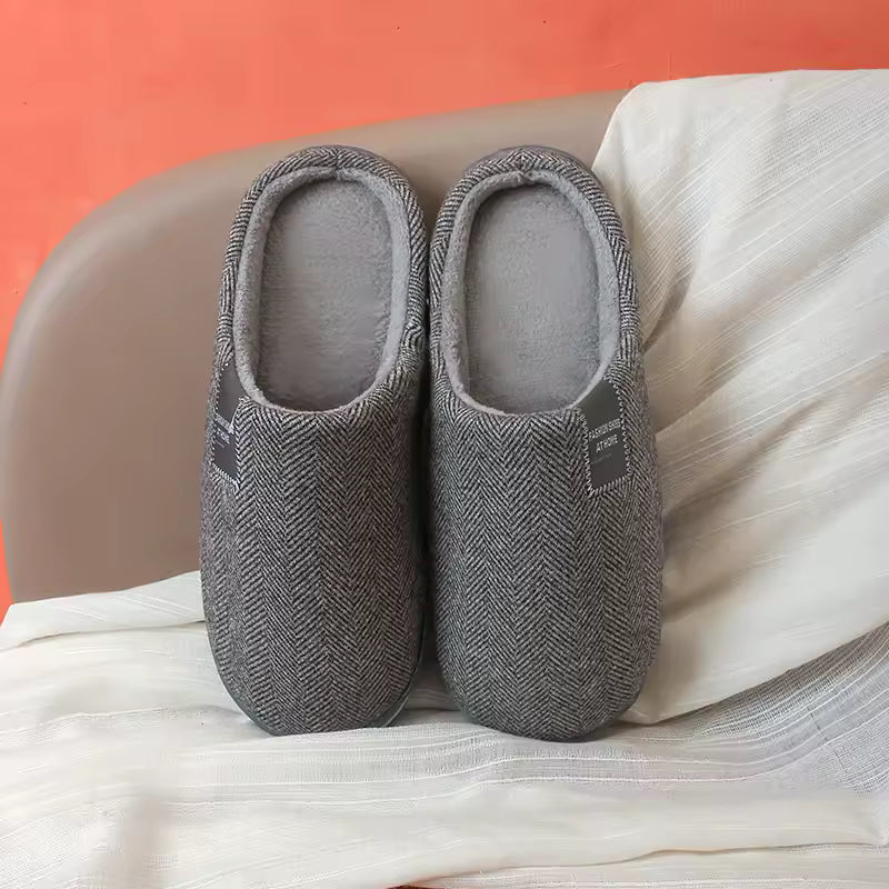 Benedikta | Damen Herringbone Hausschuhe Pantoffeln