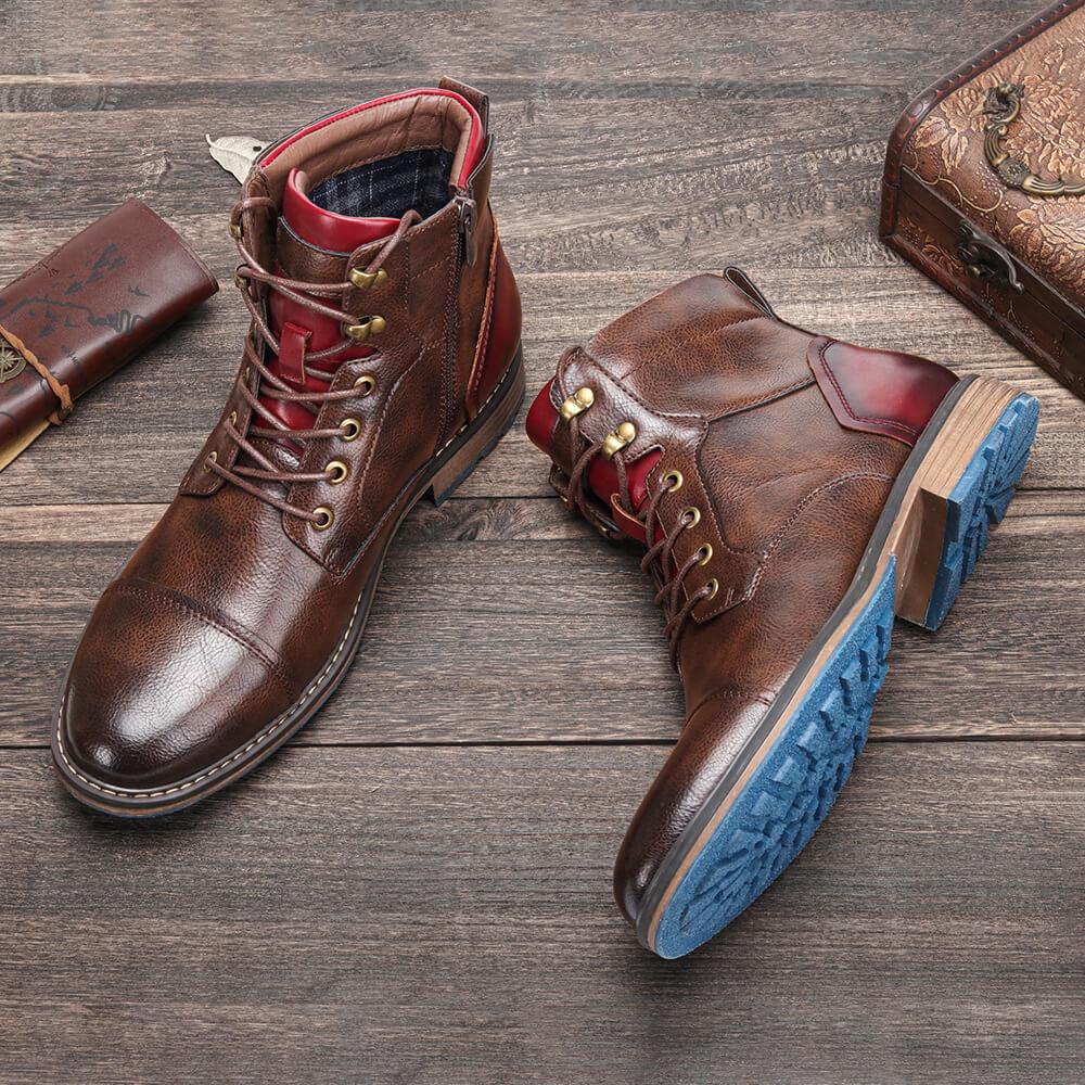 Elegante Oxford-Stiefel aus Leder