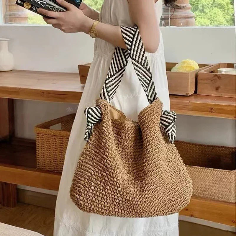 Tessa | Boho Geflochtene Tote Bag Alltagstauglich