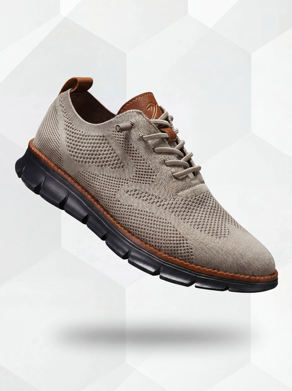 Atmungsaktive Ultracomfort-Schuhe: Khaki-Schwarz