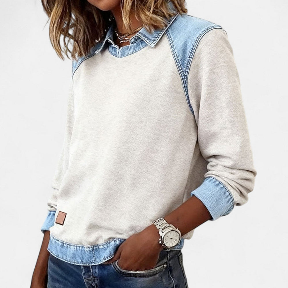 Leonie | Damen Langarmshirt modern edel chic
