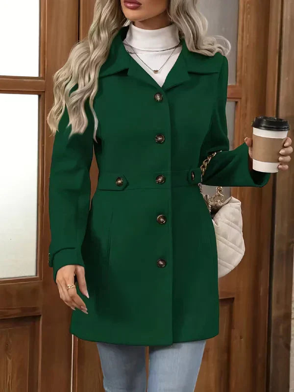 Laura | Eleganter Tweed-Wintermantel Damen chic