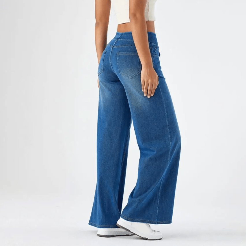 Mariel | Damen Weite Jeanshose Retro Komfort Modern Trend